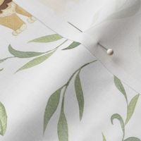 Cute Lions – Lion Nursery Fabric (half-scale) // King of the Jungle