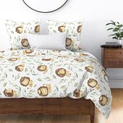 XL Cute Lions – Lion Nursery Fabric // King of the Jungle rotated