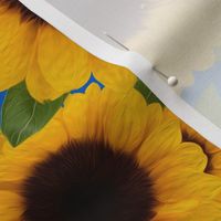 Allover Painted Sunflowers - Smaller