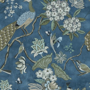 Chinoiserie-Chintz-Regency-Green and Blue-large