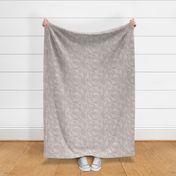 Small Hapuu Fiddle Fern white on taupe