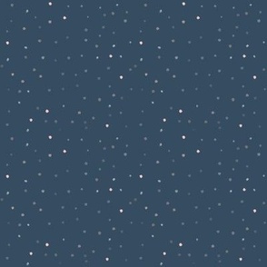 Watercolor dots on dark blue