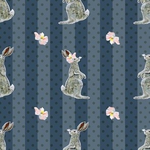 Bunnies with flower