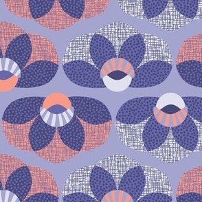 Mid Century Floral - Lilac
