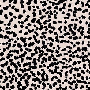 Gritty spots and speckles sweet boho style minimalist animal print texture  baby nursery print black on sand