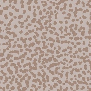 Gritty spots and speckles sweet boho style minimalist animal print texture  baby nursery print chocolate on beige gray neutral