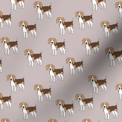 Sweet little beagle puppies dog lovers design for kids on soft gray