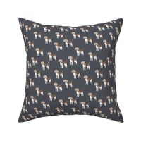 Sweet little beagle puppies dog lovers design for kids on charcoal gray