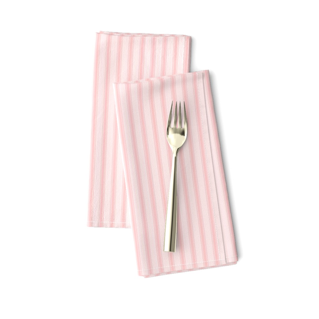 Ticking Stripe: Light Pink Pillow Ticking