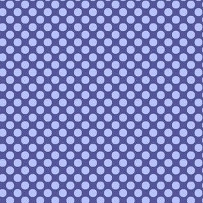 Polka dots lavender on purple