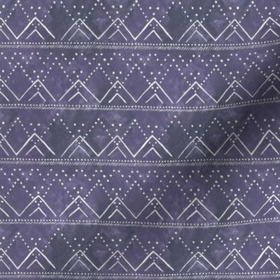 Celestial Mountain Geometric in Violet Small