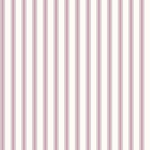 Ticking Stripe: Mulberry Purple Pillow Ticking