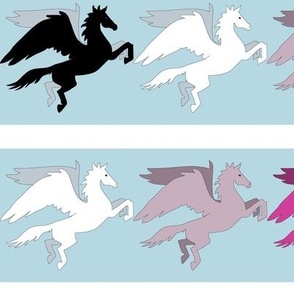 Pink and Purple Pegasus Stripe