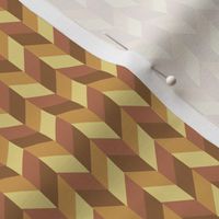 Tiny Yellow and Brown Chevron