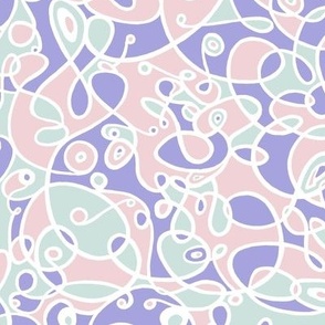 Candy colors - abstract - mint, pink, lilac