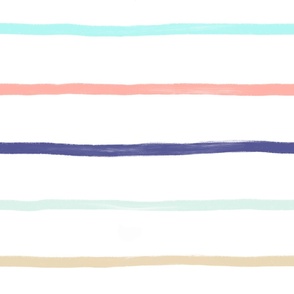 Nautical stripes coordinate large