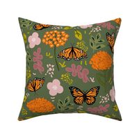 Milkweed and Monarch Butterflies