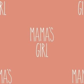 2" mamas girl on copper background