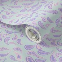 Paisley Sorbet Periwinkle Pastels