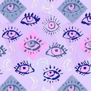 Retro graffiti eyes