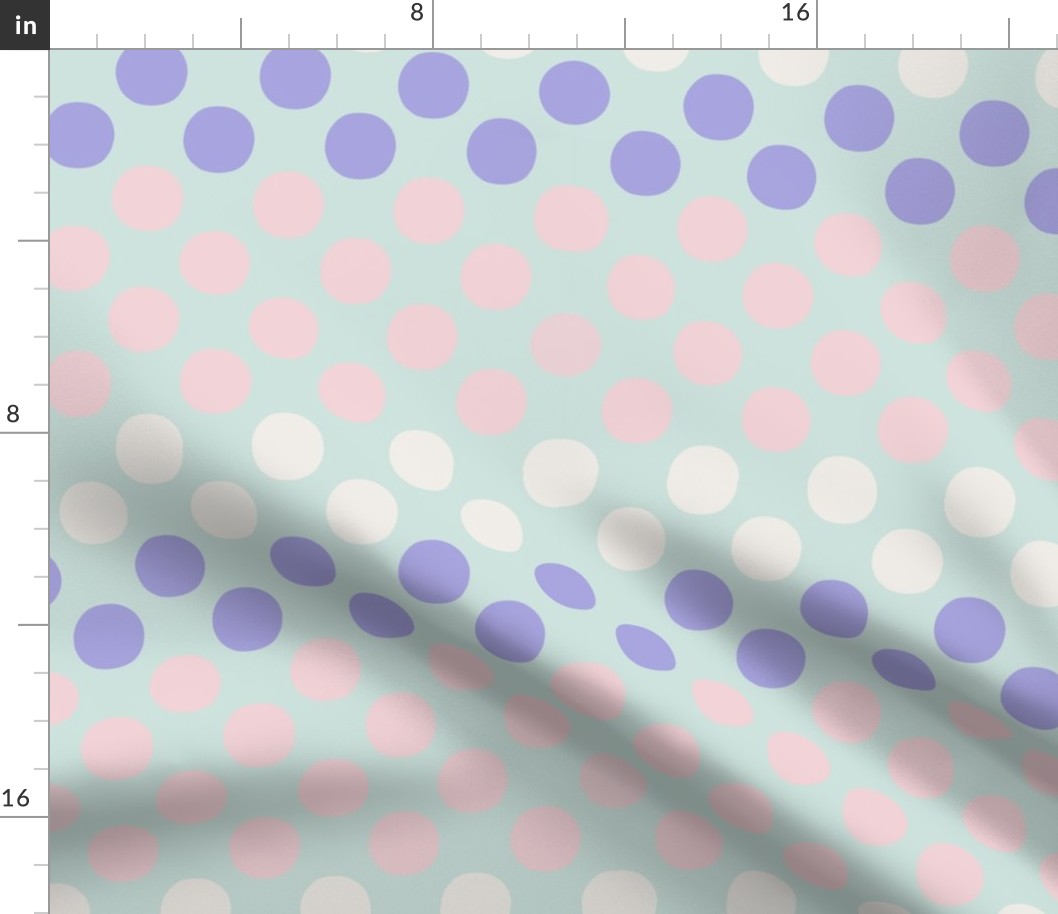 Pastel Fantasy Spotty Stripes