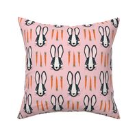 Bunnies & Carrots Md | Midnight Bunnies on Pink