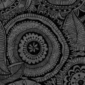 doodle love black