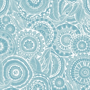 doodle love blue