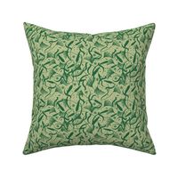 Cozy Nesting- Prairie Scatter- Sage Emerald- Small Scale