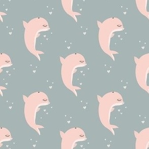 Pink dolphins small scale