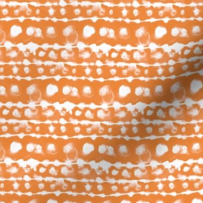 Inverse dye stripe dot orange mini scale