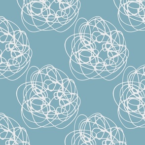 Thread Balls on  light blue - xl