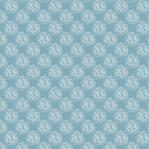 Thread Balls on  light blue - xs