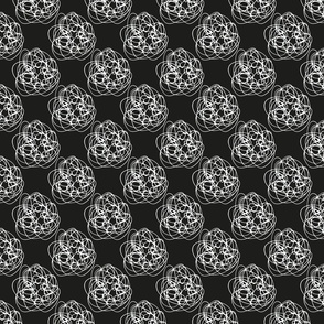 Thread Balls on  black - small