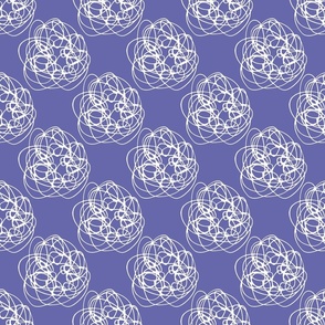 Thread Balls on  very peri purple - medium