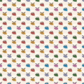 Happy Kids Faces Pattern - xxs