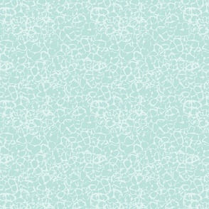 Summerly Hydrangea outline on turquoise - small