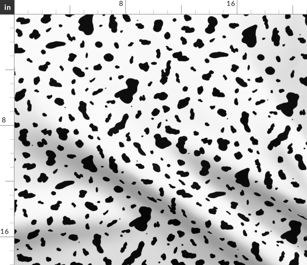  Black White Dalmatian Spots