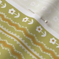 Melrose Wallpaper - Harvest Yellow