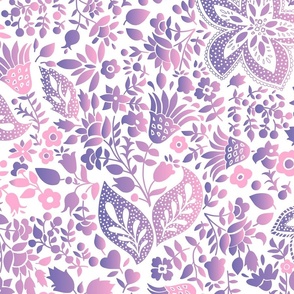 Blossoms and leaves Lilac ´n candy Gradient 