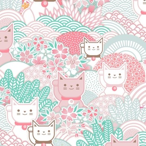 Sakura Cats - Cherry Blossom