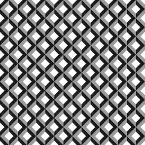 Optical Illusion geometrical pattern - black and white