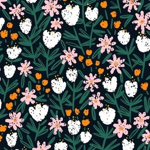 Tiny garden flowers pattern