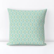 Skye - Boho Geometric Aqua Ivory Small Scale