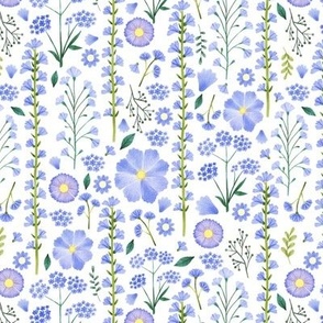 Blue Dainty Wildflowers