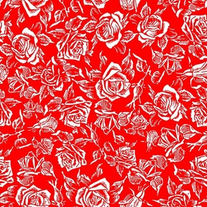 rose bed red