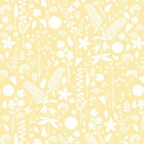 Yellow Floral Silhoutte