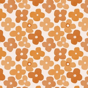 Simple Flowers - orange - medium