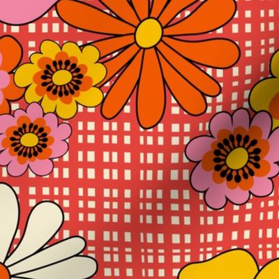 Groovy Floral Gingham