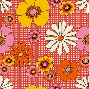 Groovy Floral Gingham